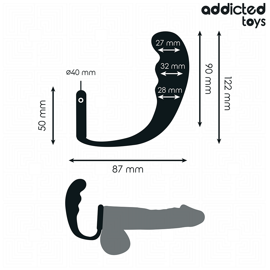 Plug anal avec anneau modèle 4 — ADDICTED TOYS
