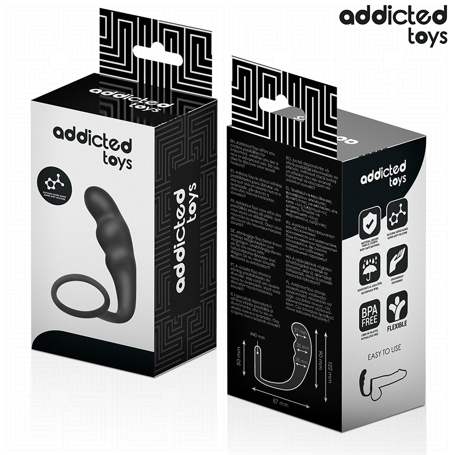 Plug anal avec anneau modèle 4 — ADDICTED TOYS