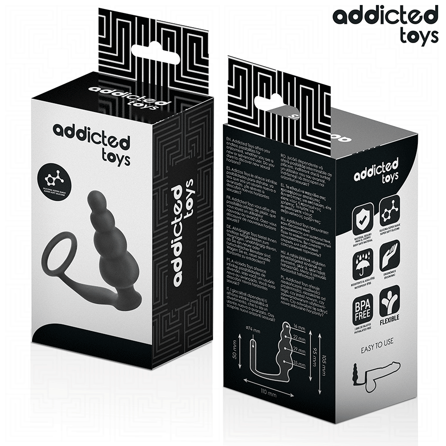 Plug anal avec anneau profond modèle 5 — ADDICTED TOYS