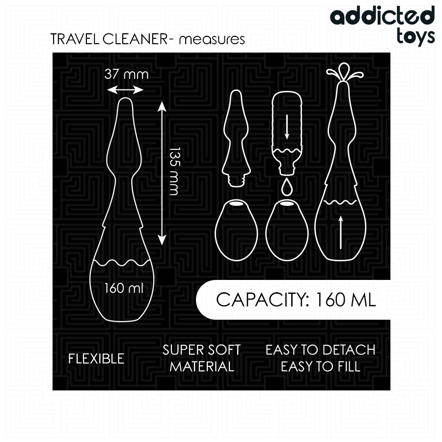Nettoyant de voyage compact — ADDICTED TOYS