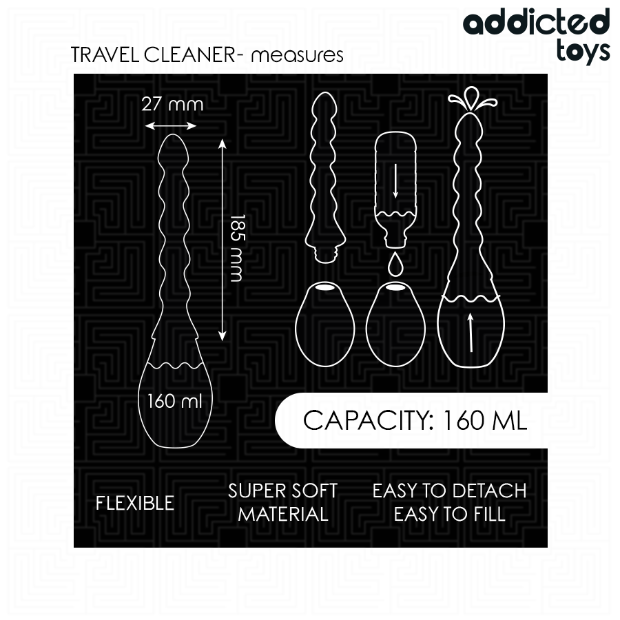 Nettoyant de voyage rechargeable — ADDICTED TOYS