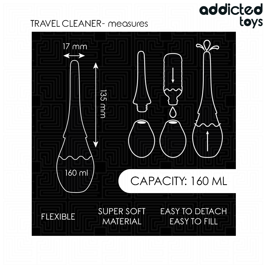 Nettoyant de voyage compact — ADDICTED TOYS