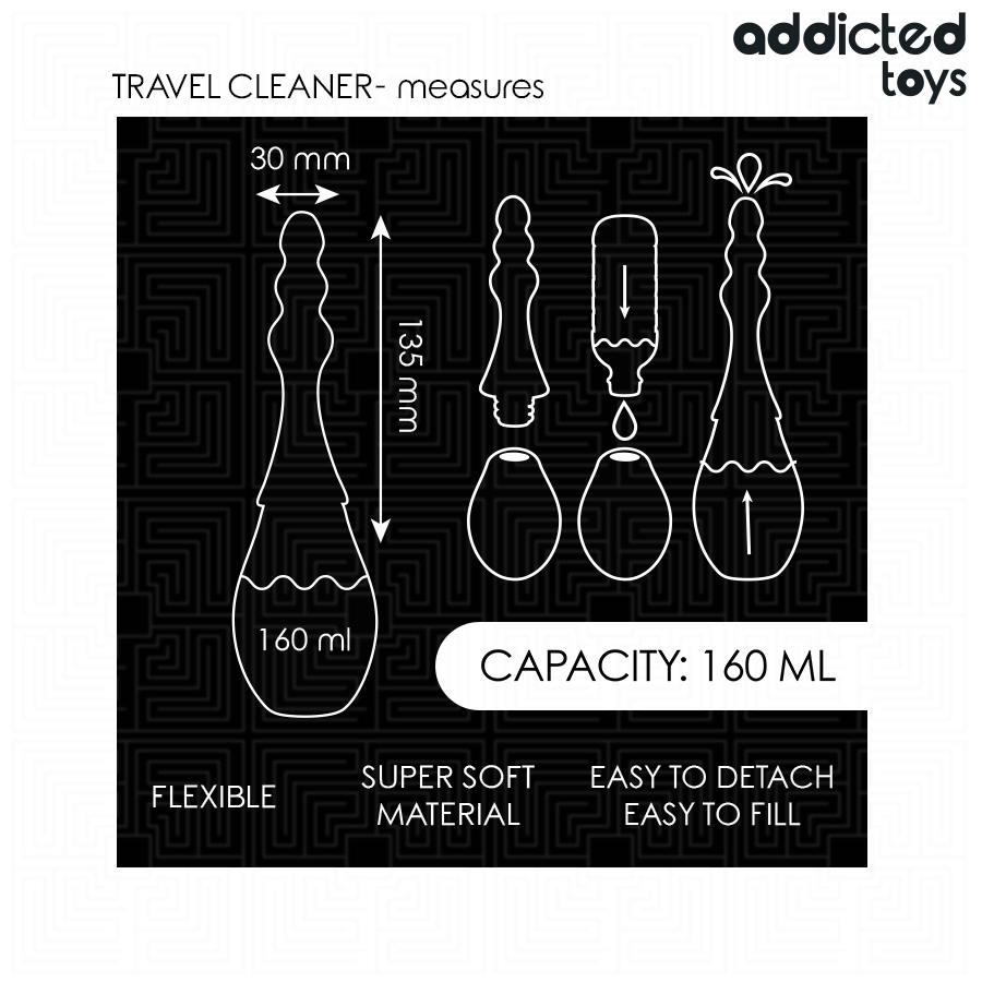 Nettoyeur de voyage compact — ADDICTED TOYS