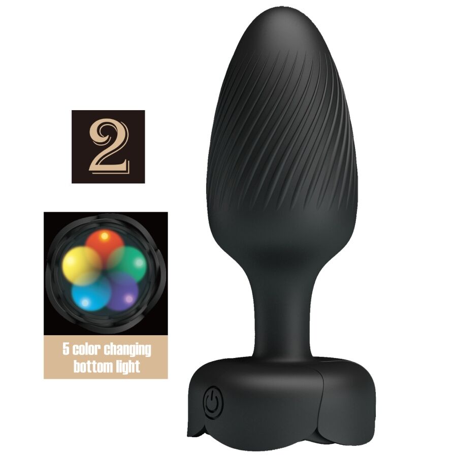 Plug anal vibrant à lumière LED — PRETTY LOVE