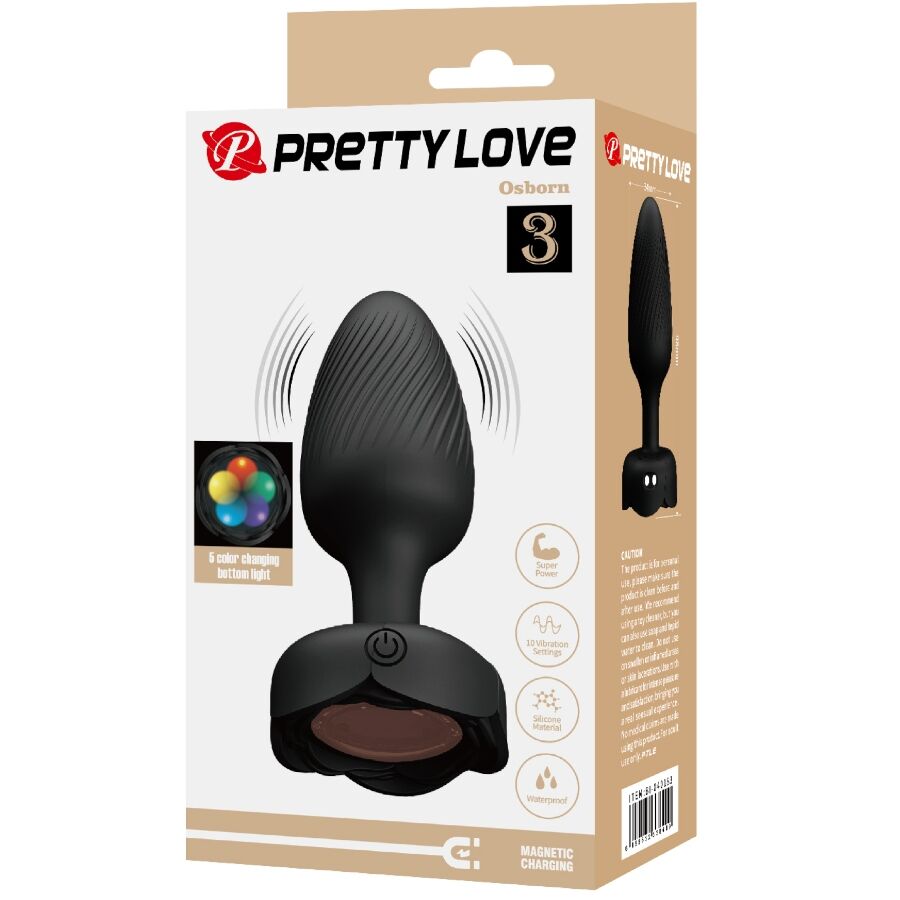 Plug anal vibrant LED à lumières clignotantes — PRETTY LOVE