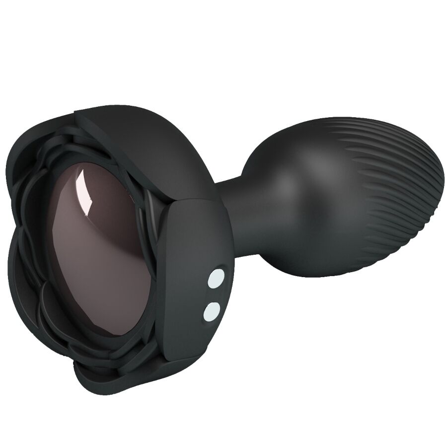 Plug anal lumineux LED noir 8,8 cm — PRETTY LOVE