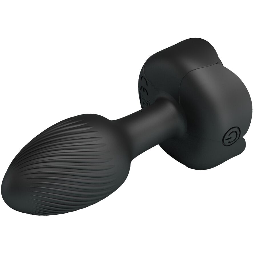 Plug anal lumineux LED noir 8,8 cm — PRETTY LOVE