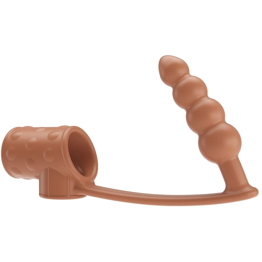 Manchon pénis avec plug anal naturel — PRETTY LOVE MALE