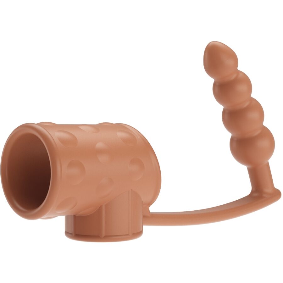 Manchon pénis avec plug anal naturel — PRETTY LOVE MALE