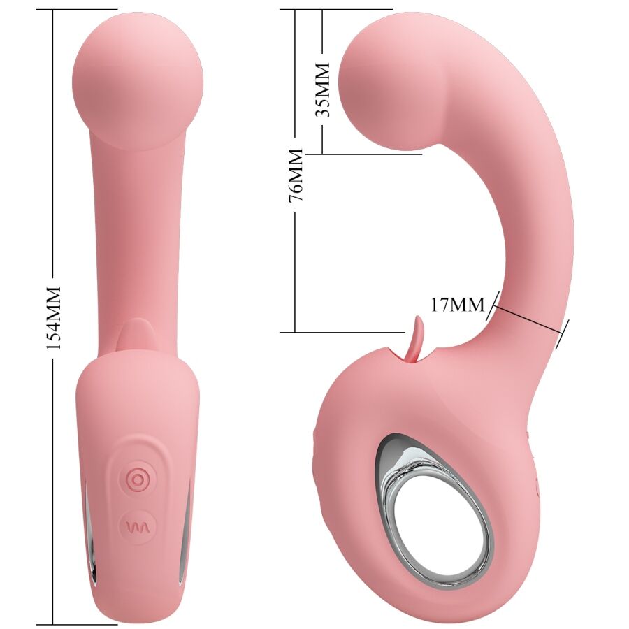 Vibrateur double stimulation point G et clitoris — PRETTY LOVE SMART