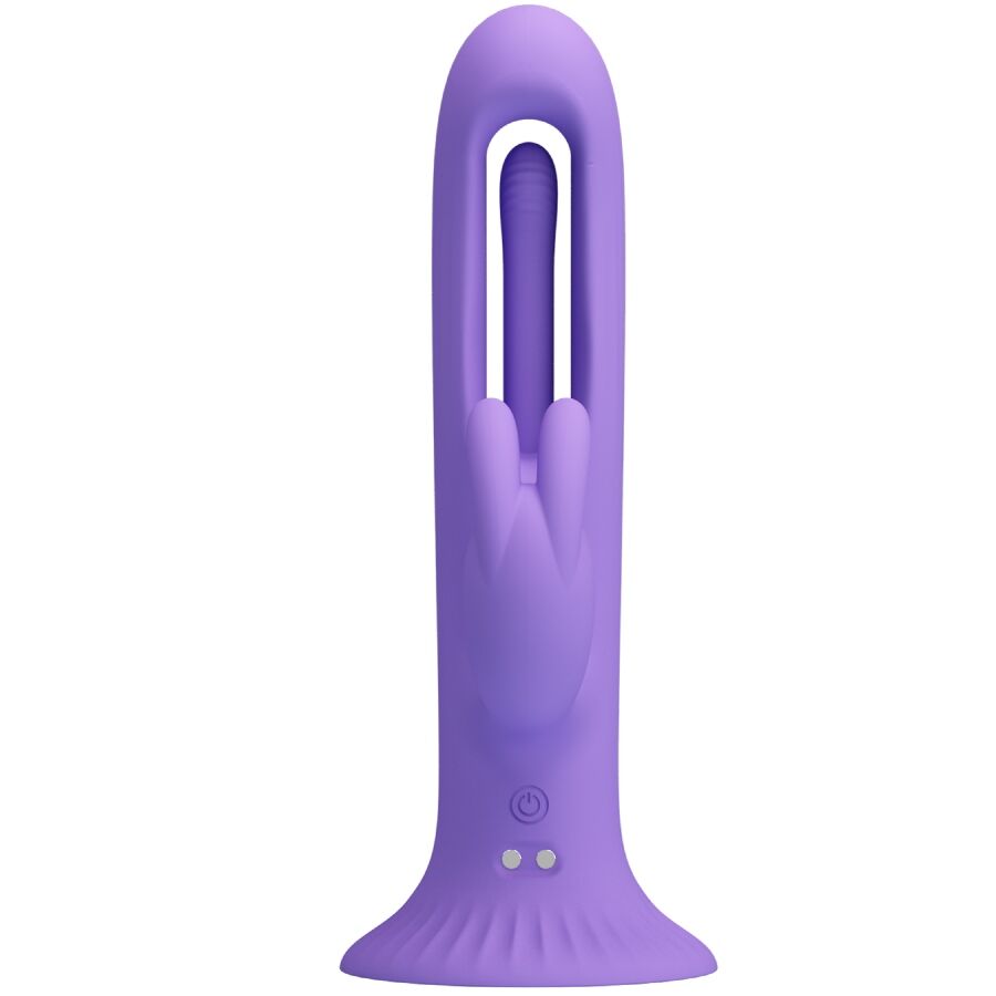 Vibrateur lapin rechargeable à langue et lapin — PRETTY LOVE