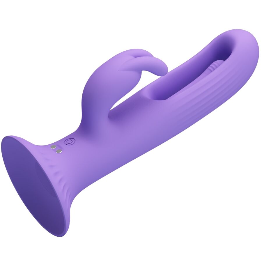 Vibrateur lapin rechargeable à langue et lapin — PRETTY LOVE