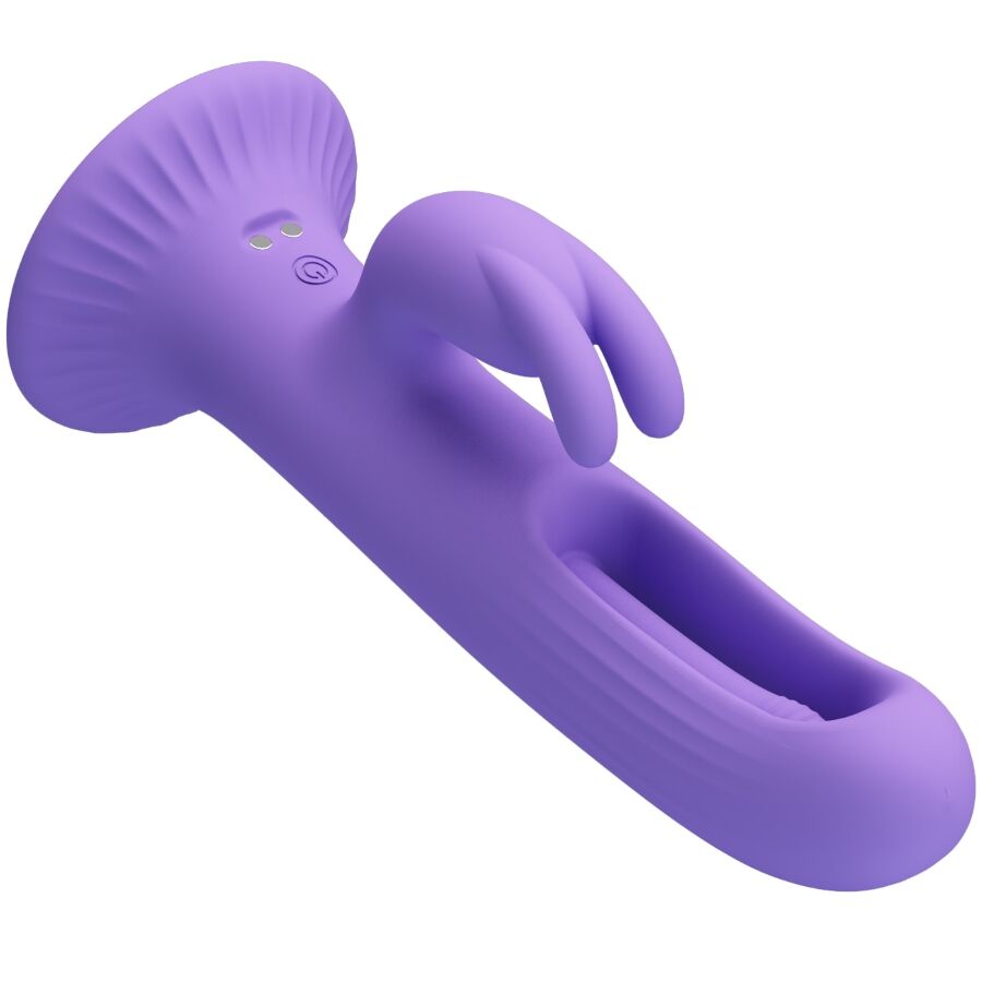 Vibrateur lapin rechargeable à langue et lapin — PRETTY LOVE
