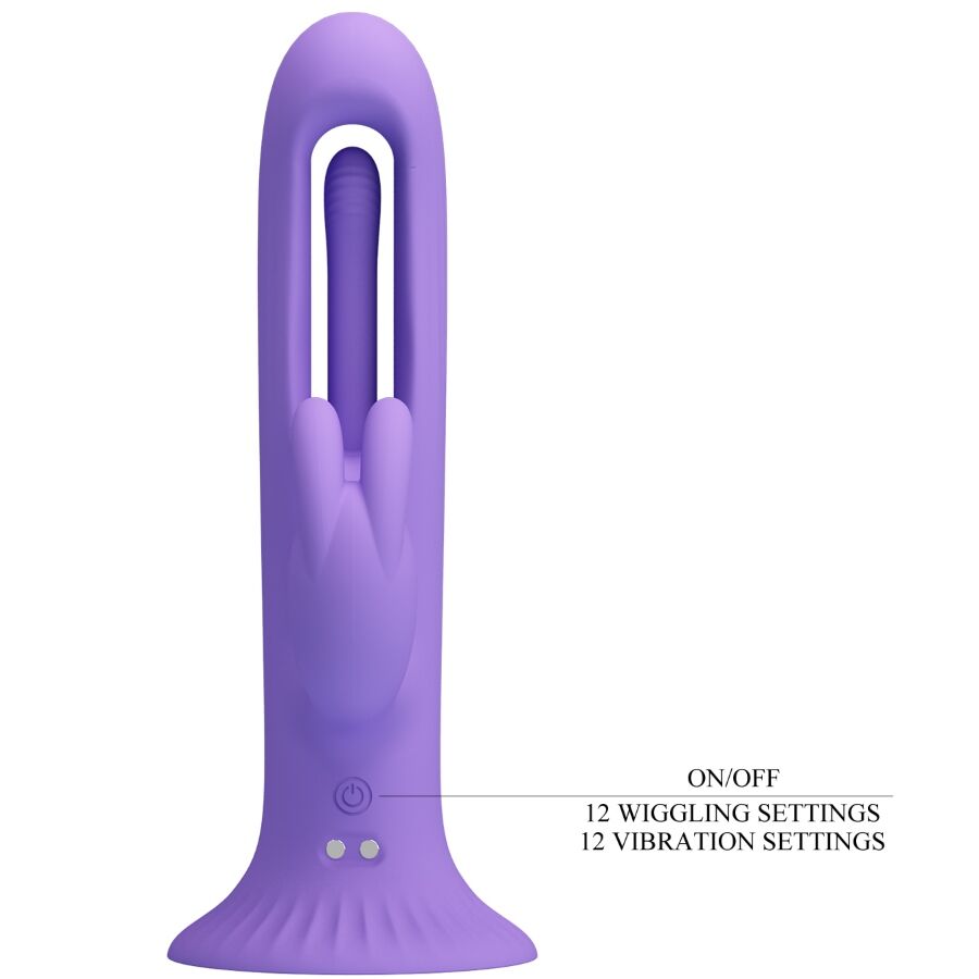 Vibrateur lapin rechargeable à langue et lapin — PRETTY LOVE