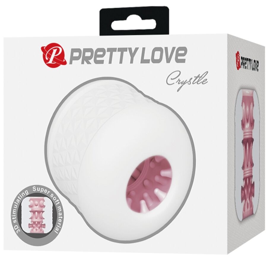 Masturbateur double face à palpeurs cristallin — PRETTY LOVE MALE