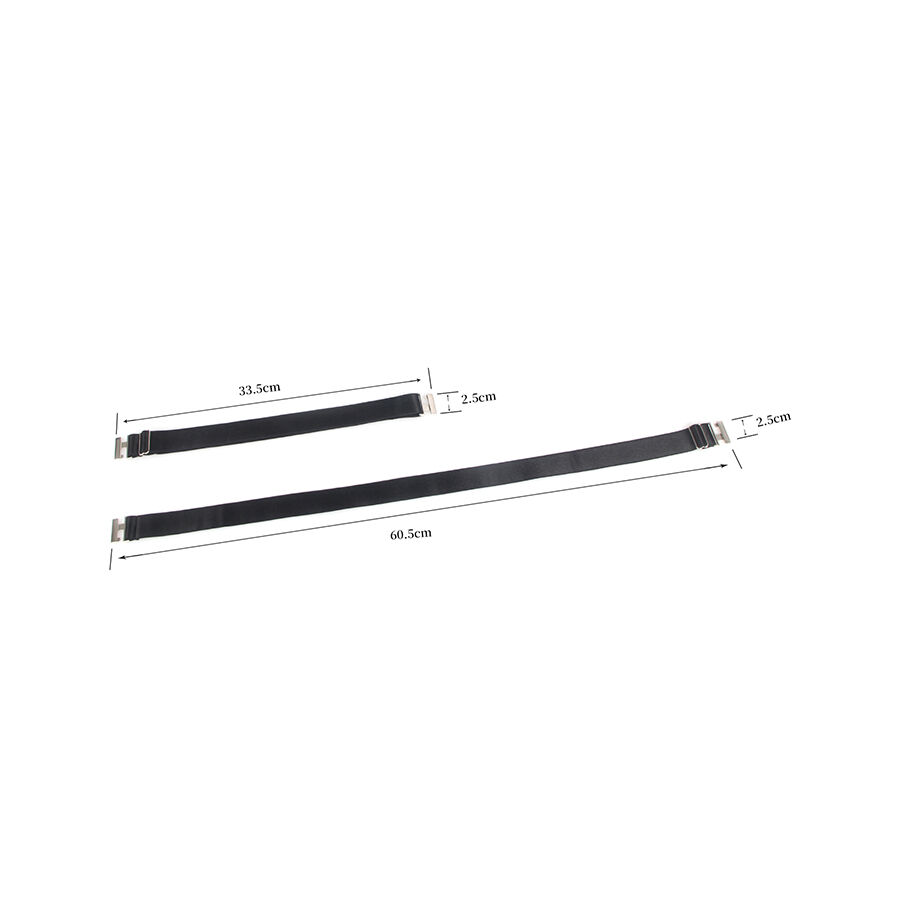 Boucles de jambe réglables en cuir noir — SUBBLIME ACCESORIES