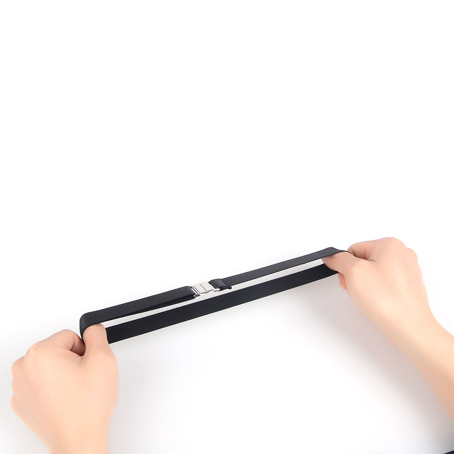 Boucles de jambe réglables en cuir noir — SUBBLIME ACCESORIES