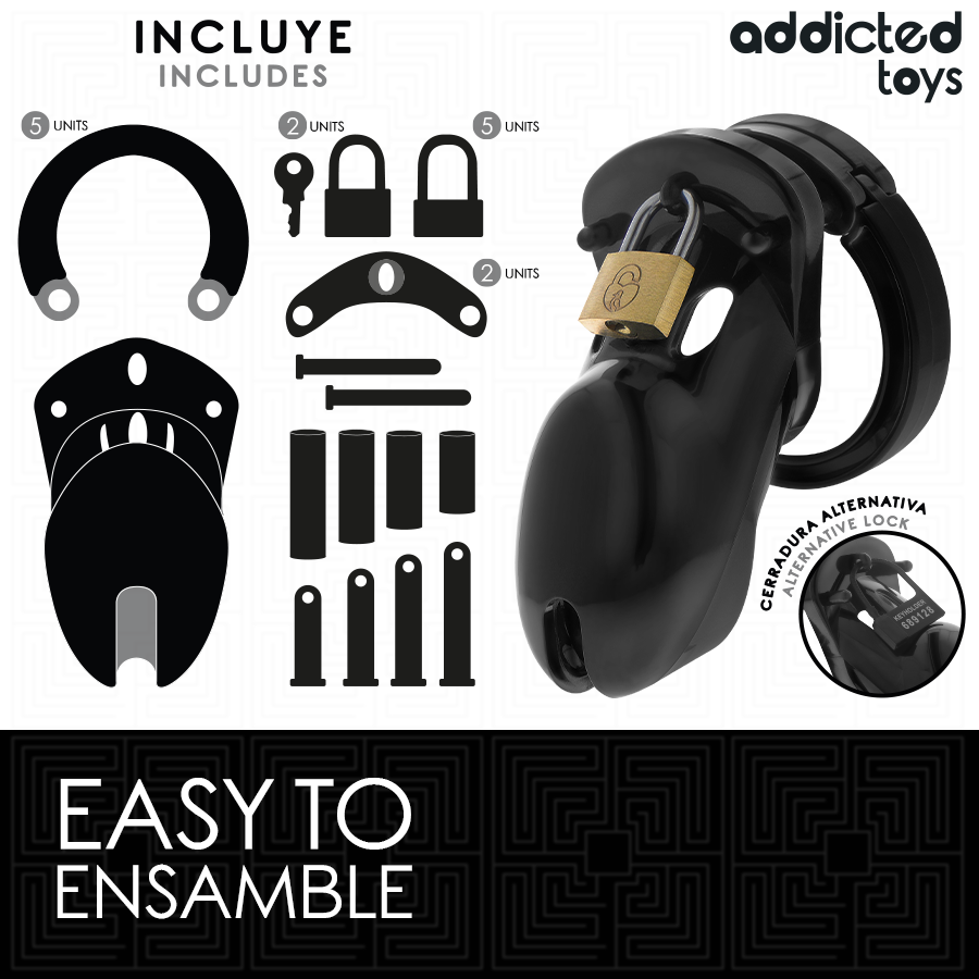 Cage de chasteté ajustable verrouillable — ADDICTED TOYS LOCKED