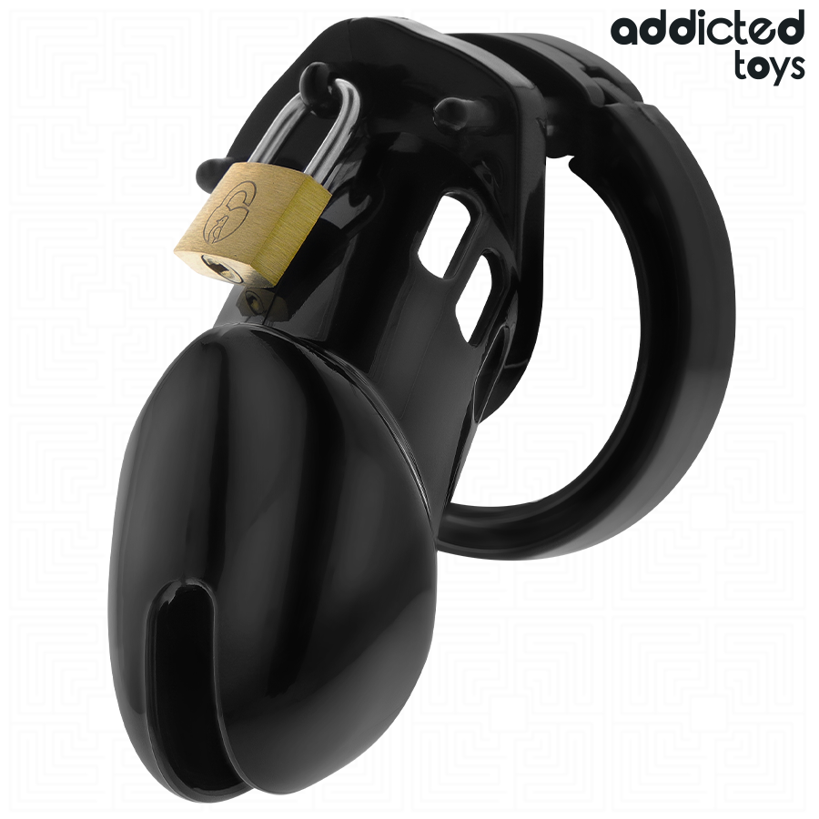 Cage de chasteté Obsidian Hold taille M — ADDICTED TOYS LOCKED
