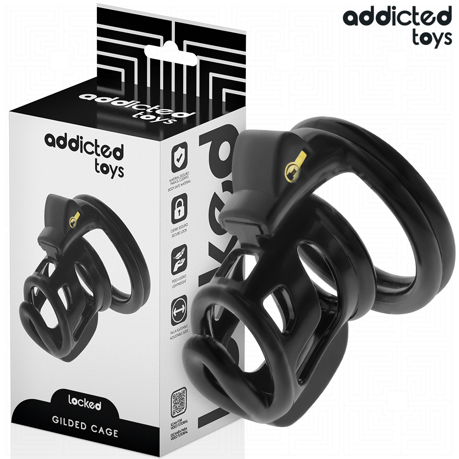 Cage de chasteté métallique verrouillable — ADDICTED TOYS LOCKED