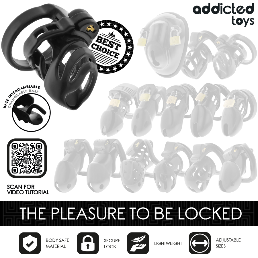 Cage de chasteté à verrouillage éternel 9 cm — ADDICTED TOYS LOCKED
