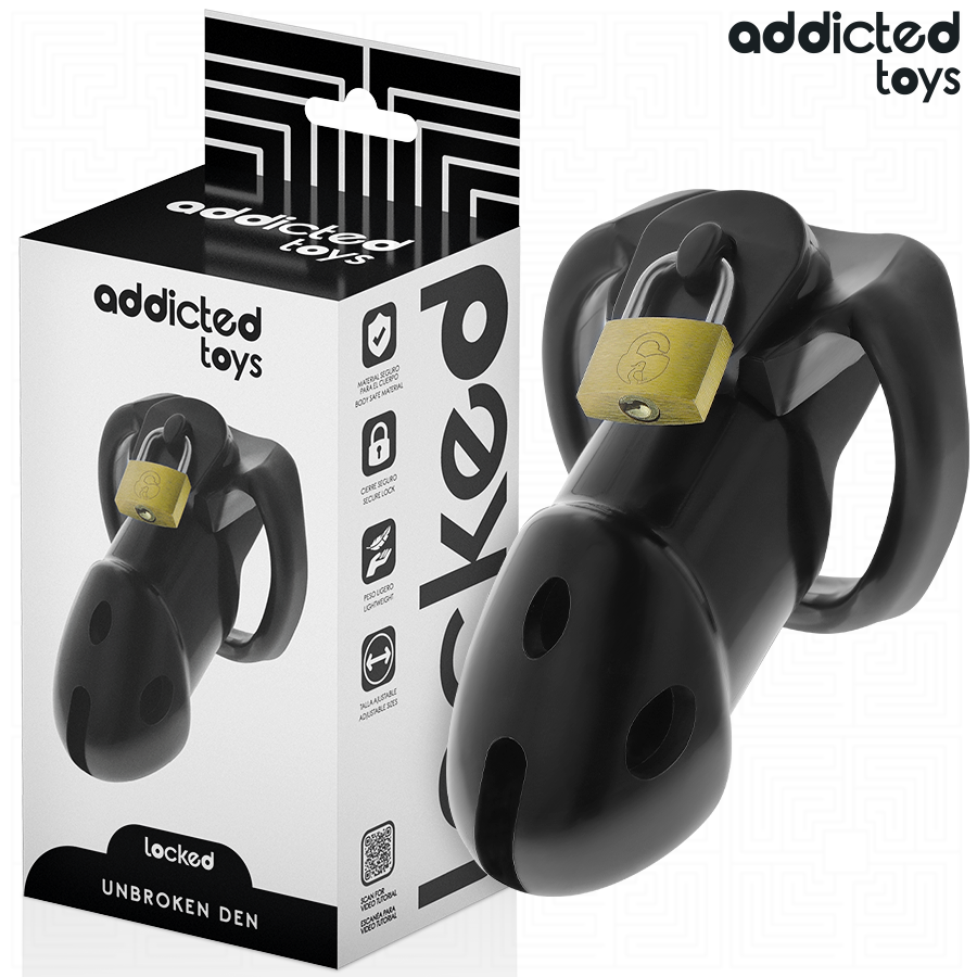 Cage de chasteté ajustable Unbroken Den 9,8 cm — ADDICTED TOYS LOCKED