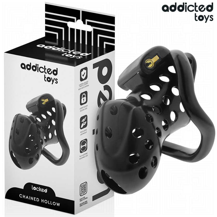 Cage de chasteté ajustable avec cadenas — ADDICTED TOYS LOCKED