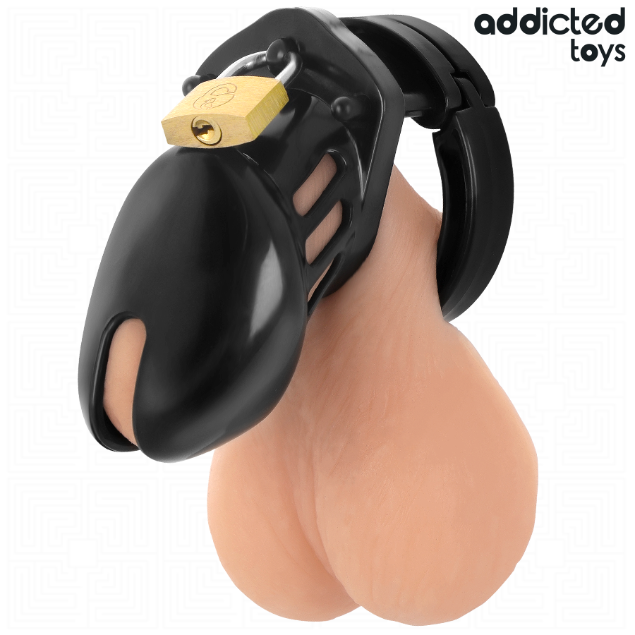 Cage de chasteté Obsidian Hold, taille S — ADDICTED TOYS LOCKED