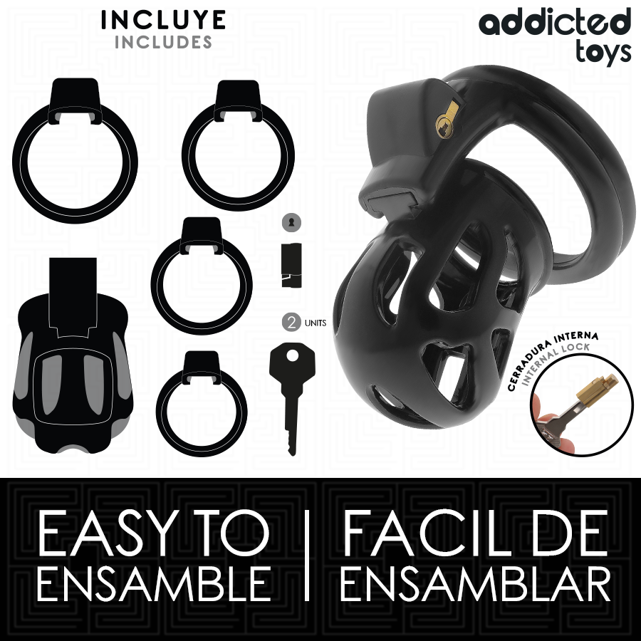Cage de chasteté silencieuse 7,5 cm — ADDICTED TOYS LOCKED