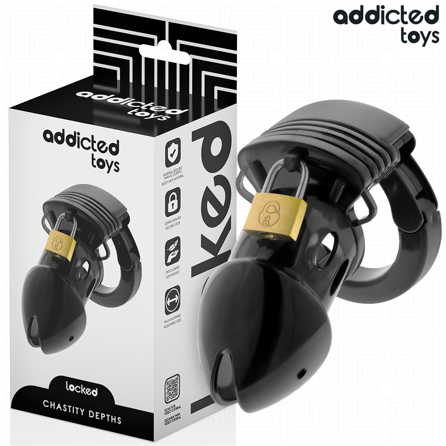 Cage de chasteté ajustable profondeur 7,5 cm — ADDICTED TOYS LOCKED