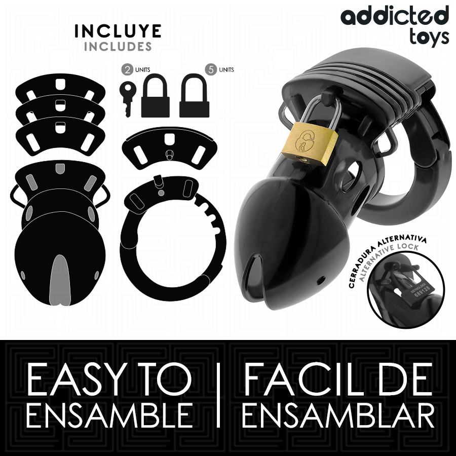 Cage de chasteté ajustable profondeur 7,5 cm — ADDICTED TOYS LOCKED