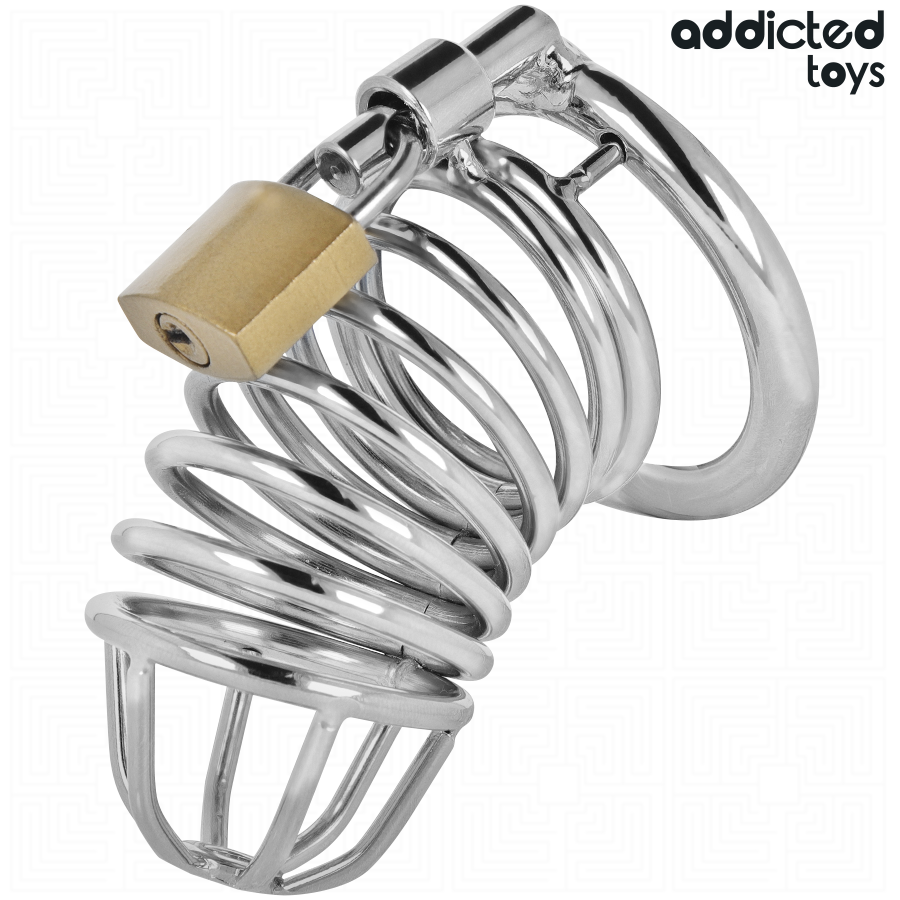 Cage de chasteté en métal Iron Cell (4 cm, taille S) — ADDICTED TOYS LOCKED