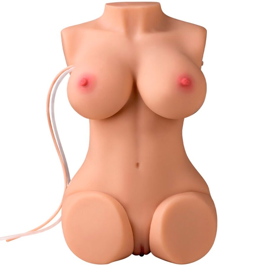 Torse féminin réaliste avec succion et vibration télécommandée — XISE