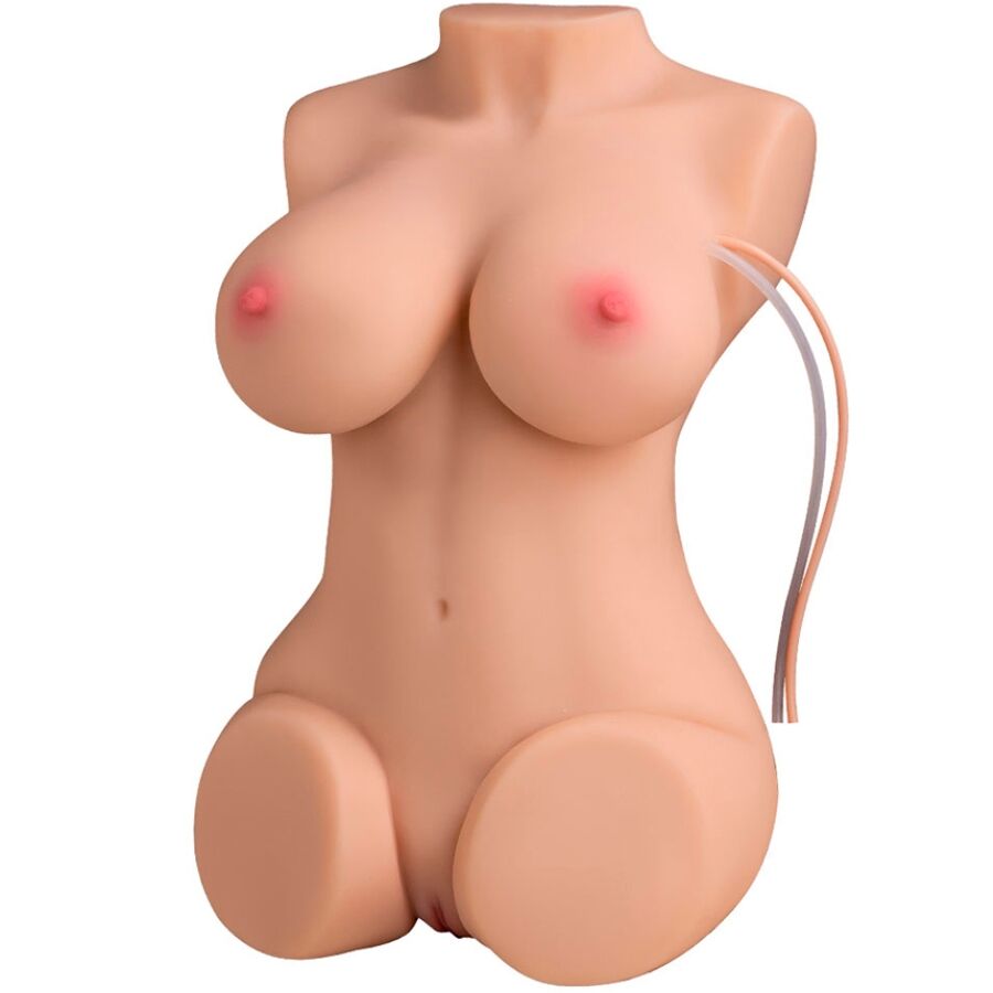 Torse féminin réaliste avec succion et vibration télécommandée — XISE
