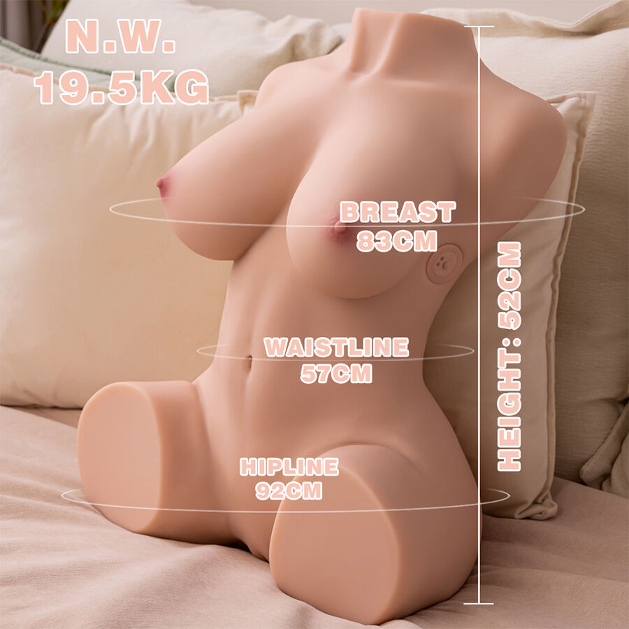 Torse féminin vibrant réaliste avec poussée automatique — XISE