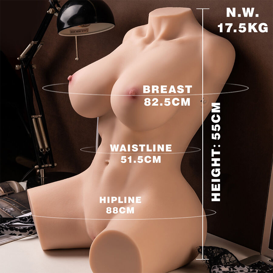 Torse féminin réaliste Muriel avec poussée et vibrations — XISE