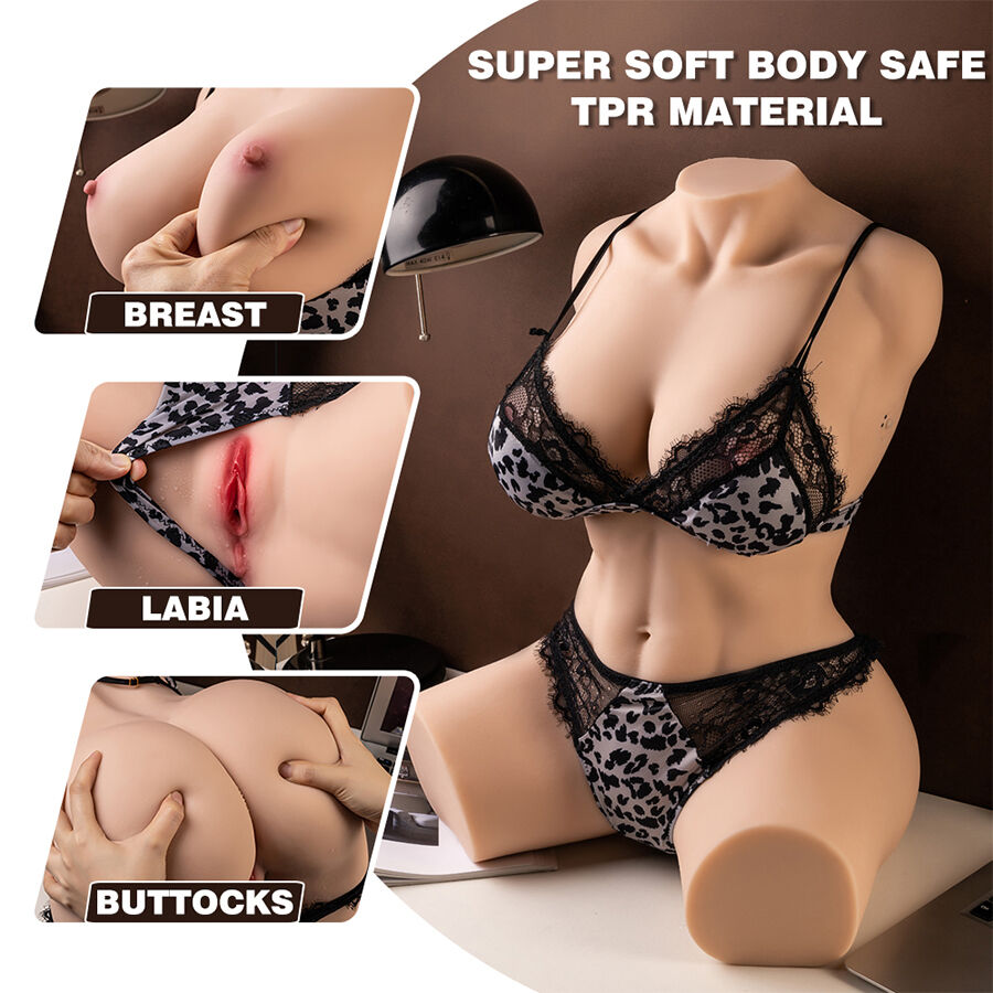 Torse féminin réaliste Muriel avec poussée et vibrations — XISE