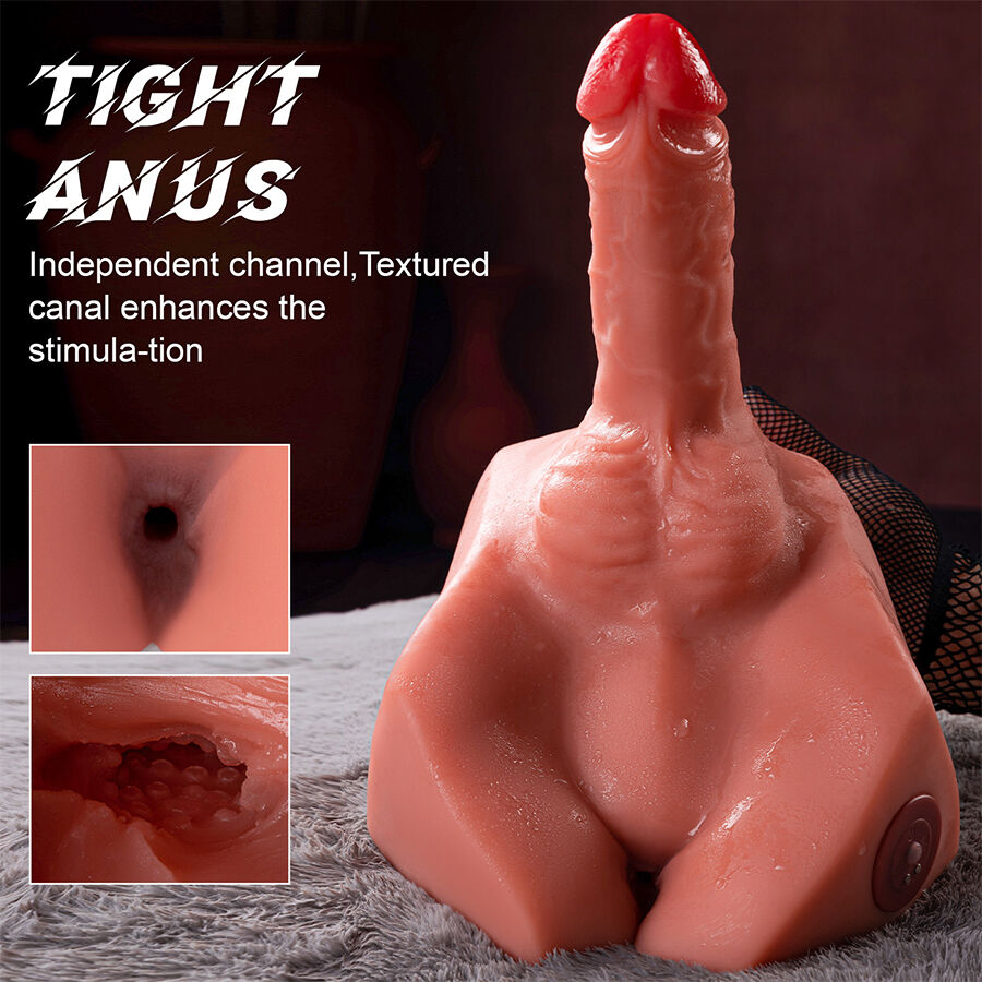 Masturbateur double stimulation réaliste avec poussée — XISE