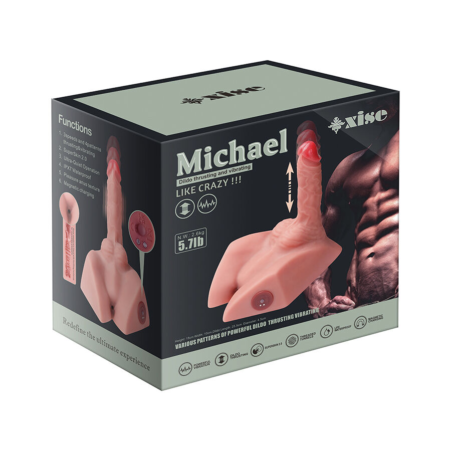Masturbateur double stimulation réaliste avec poussée — XISE