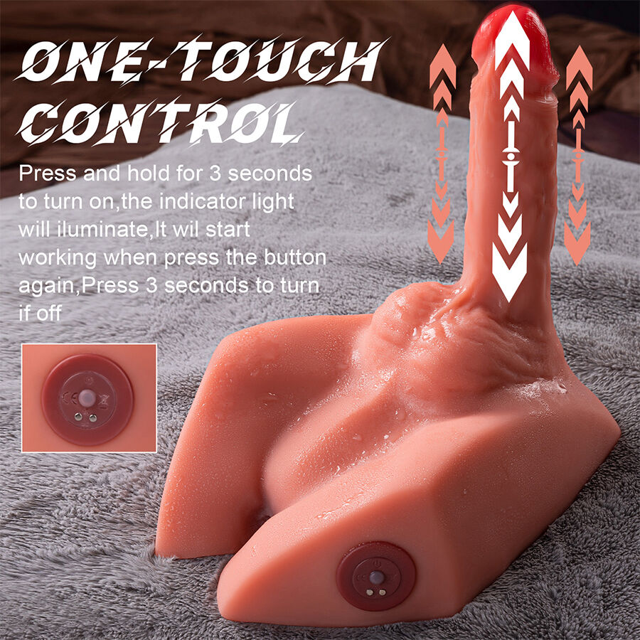 Masturbateur double stimulation réaliste avec poussée — XISE