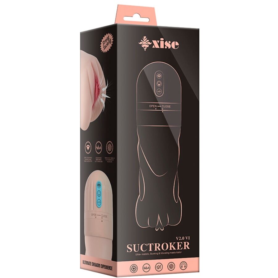 Masturbateur vaginal vibrant à succion réaliste — XISE