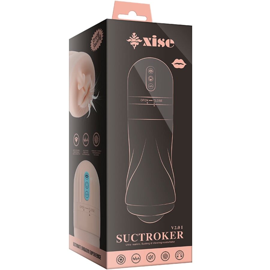 Masturbateur buccal vibrant avec succion — XISE