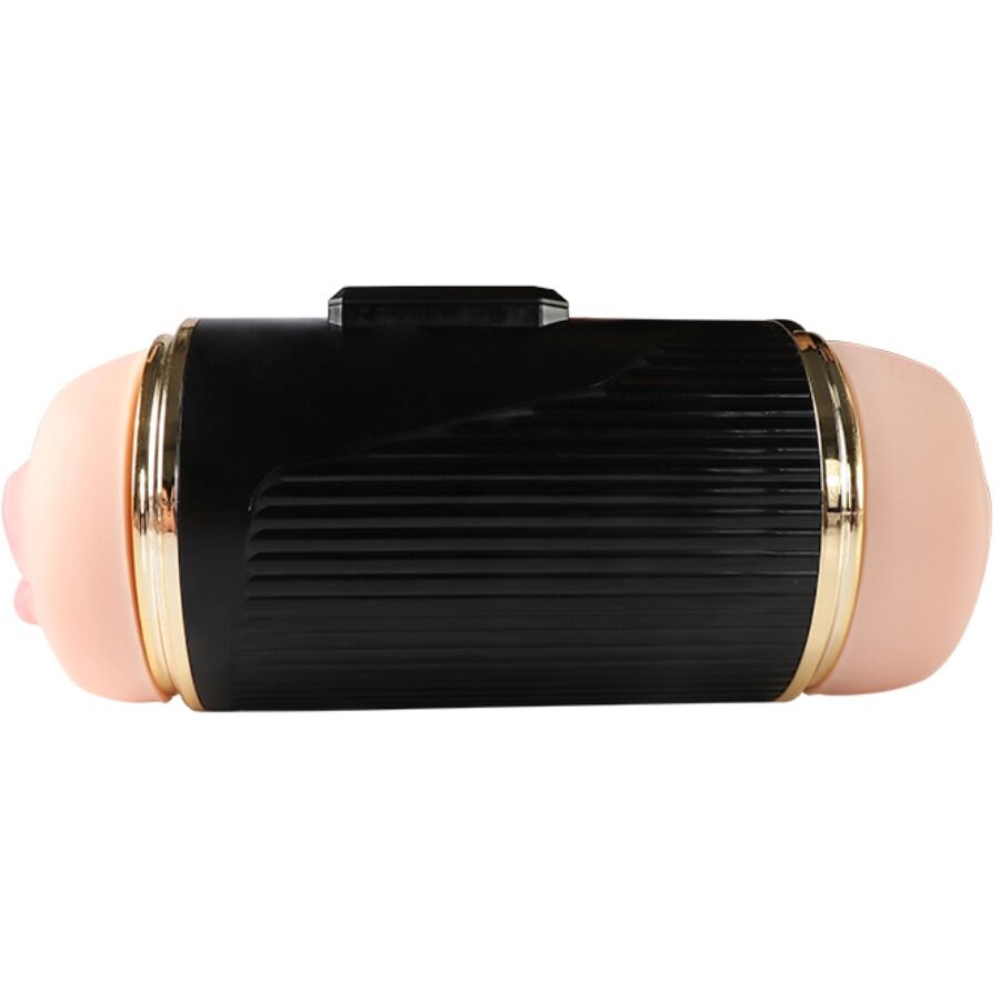 Masturbateur double stimulation bouche et vagin vibrant — SHEQU