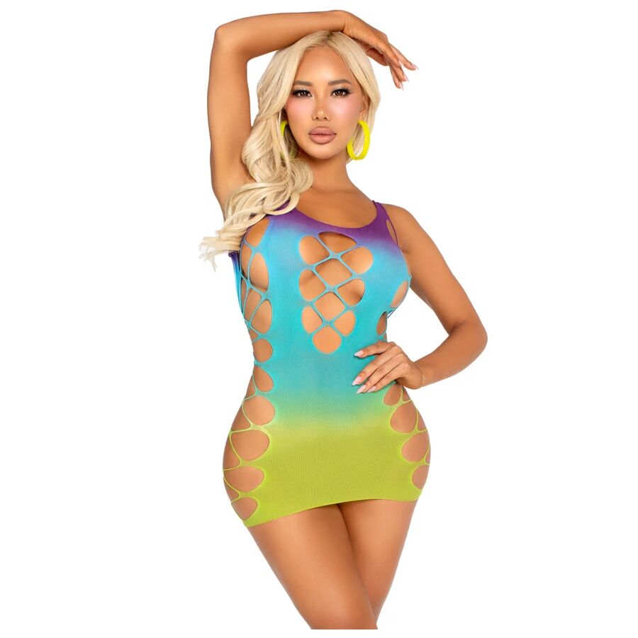 Mini-robe sans couture effet ombré océan — LEG AVENUE DRESSES