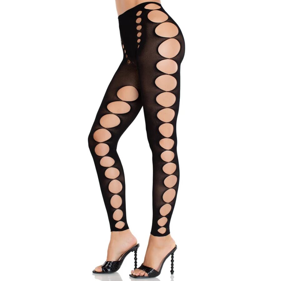 Bas opaques sans couture et sans bretelles noirs — LEG AVENUE HOSIERY