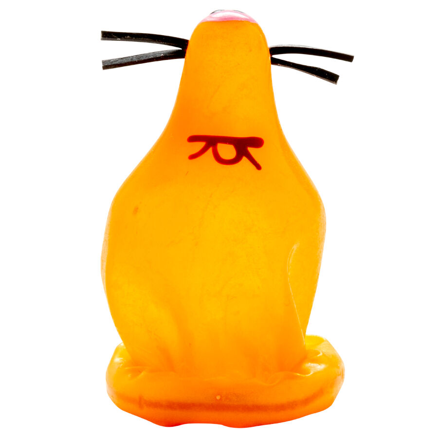 Préservatif fantaisie peint à la main Fox Glued — CONDOMERIE