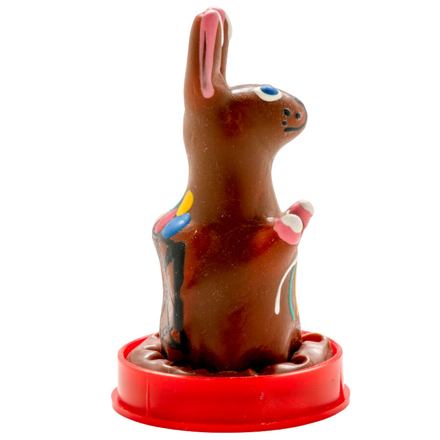 Préservatif fantaisie peint à la main Lapin de Pâques — CONDOMERIE
