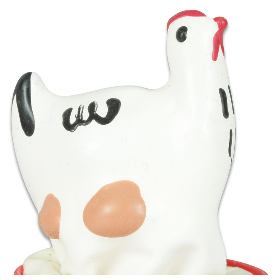 Préservatif fantaisie peint à la main poulet blanc — CONDOMERIE