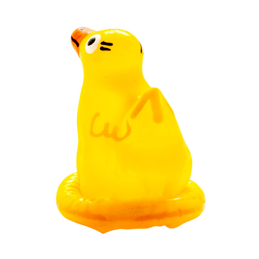 Préservatif fantaisie en forme de canard peint à la main — CONDOMERIE
