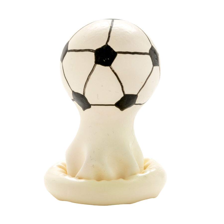 Préservatifs fantaisie peints à la main Football — CONDOMERIE